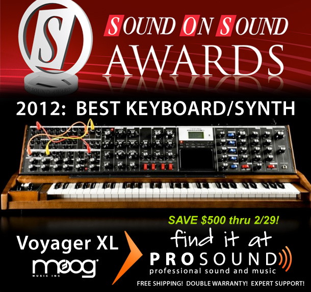 Moog Minimoog Voyager XL - Best Keyboard/Synth of 2011 