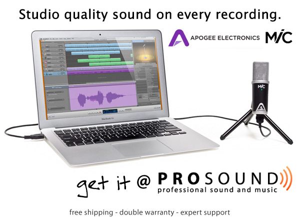 San Diego's ProSound carries Apogee's MiC