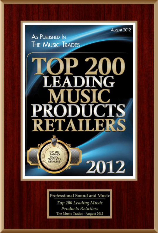 San Diego Top Music Product Retailer - The Music Trades Selects ProSound